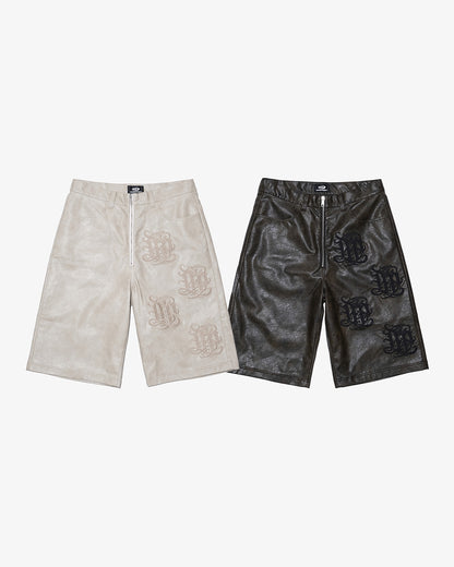 KB×MP LEATHER SHORTS