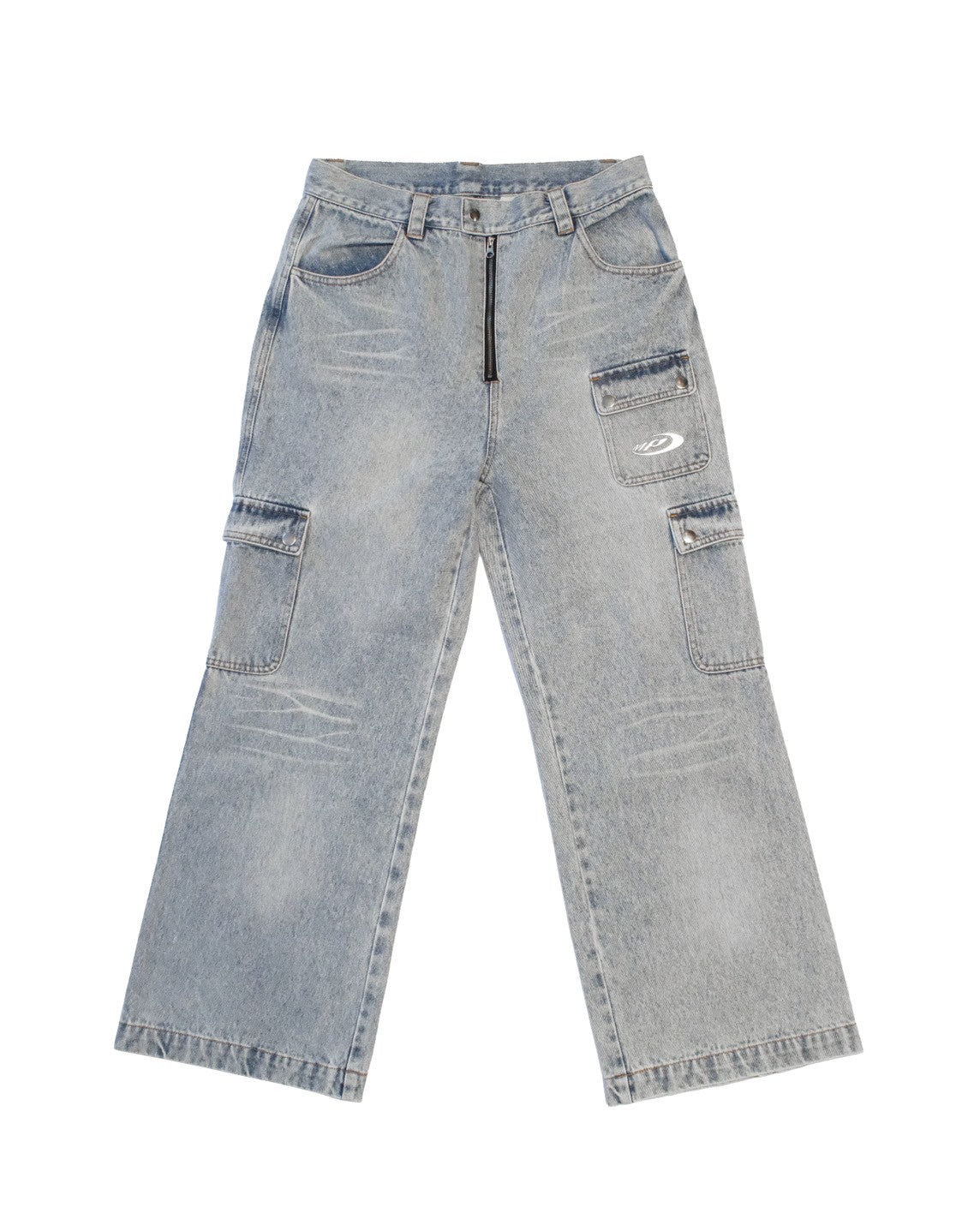 DENIM CARGO PANTS