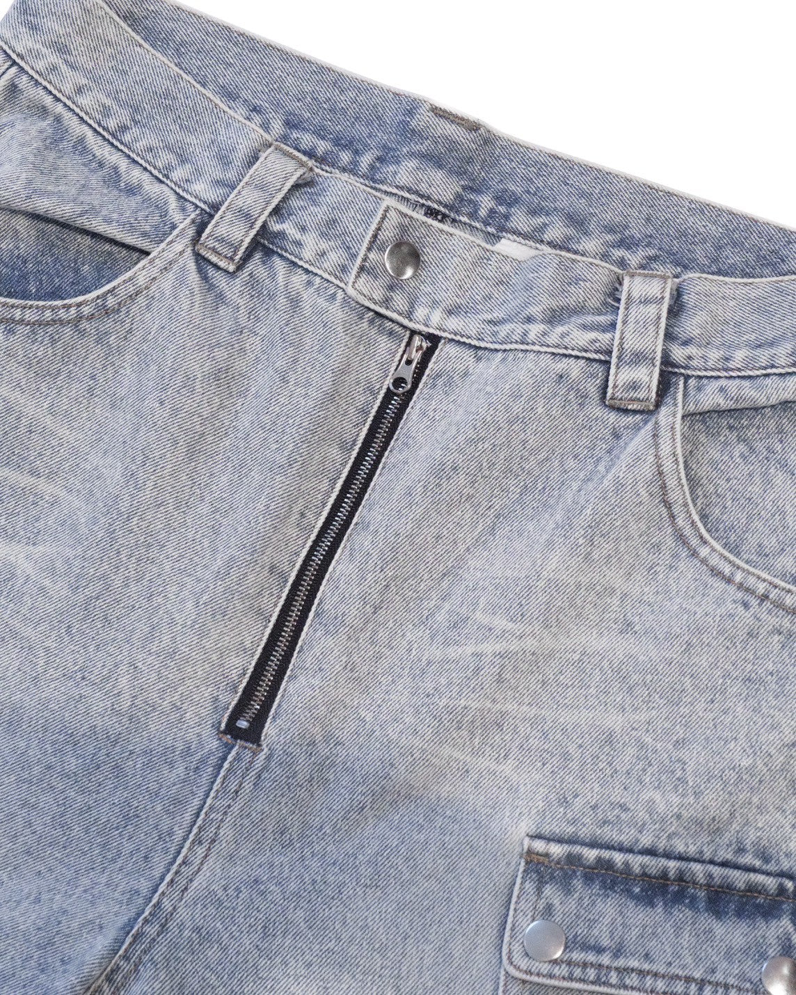 DENIM CARGO PANTS