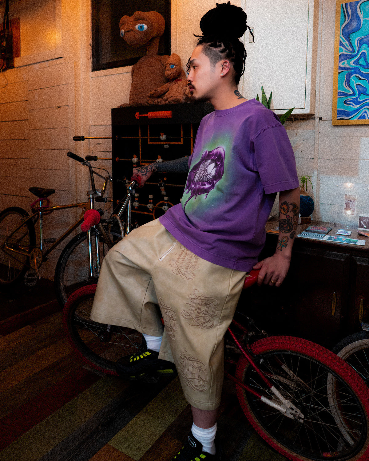 KB×MP LEATHER SHORTS