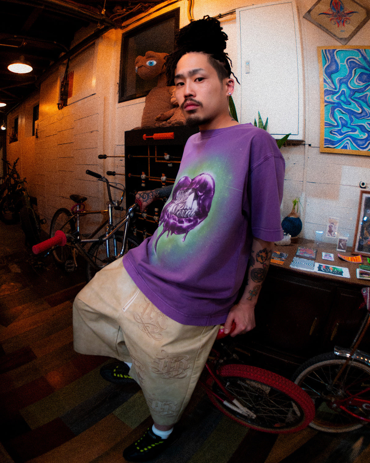 KB×MP LEATHER SHORTS