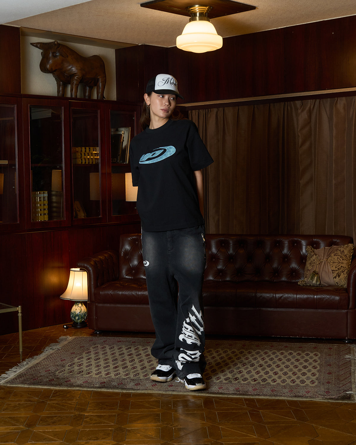 NOIR LOGO MESH CAP