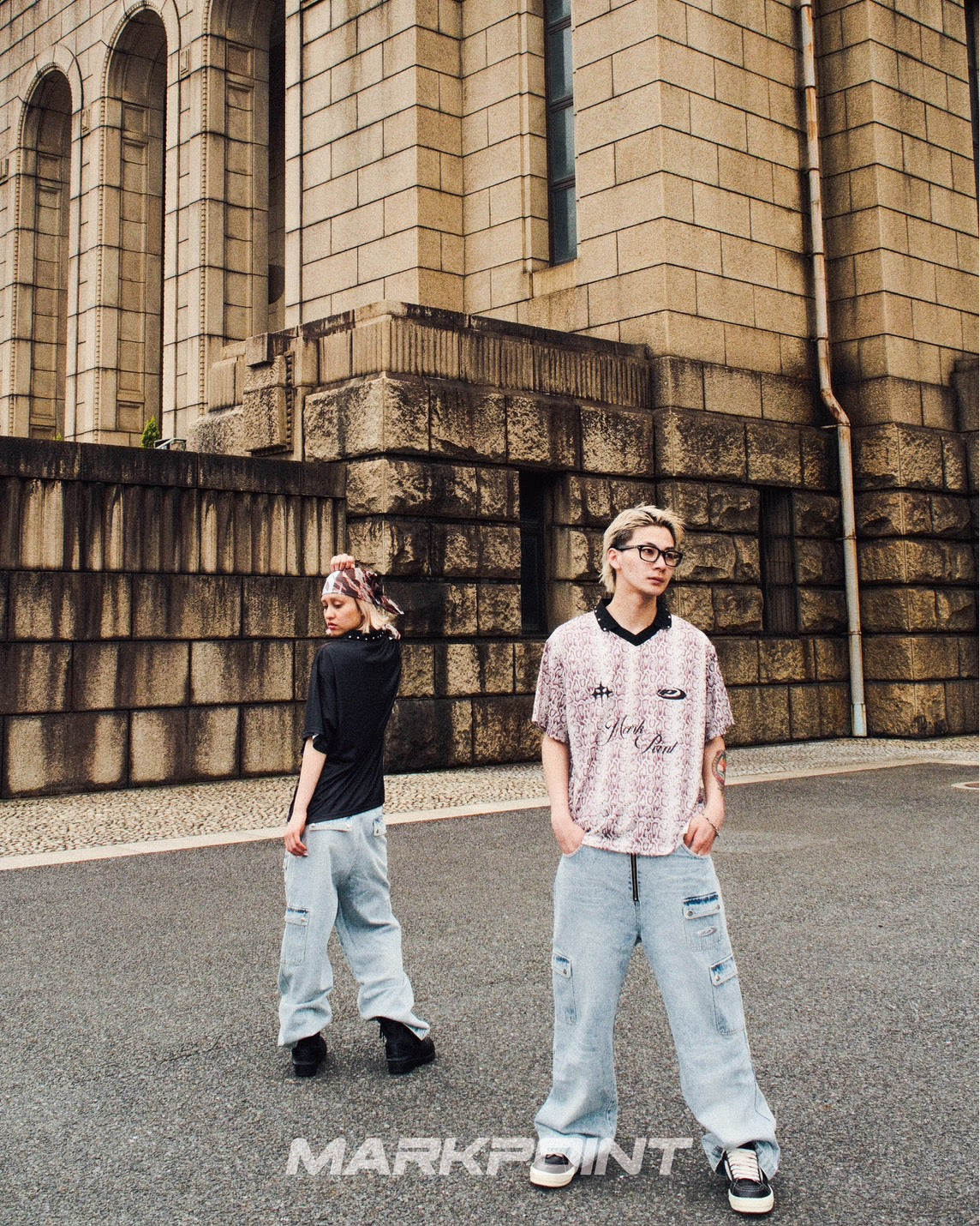 DENIM CARGO PANTS