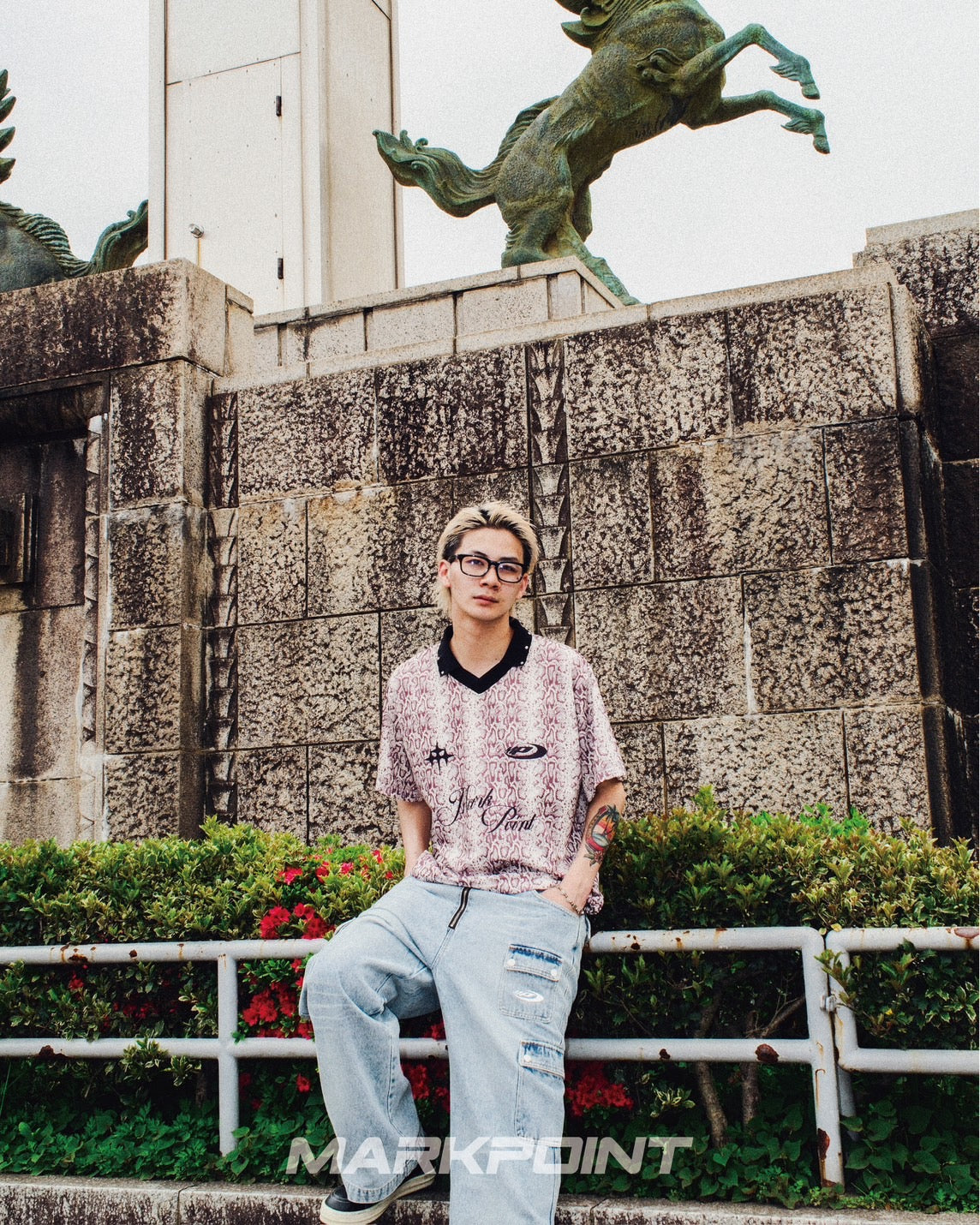DENIM CARGO PANTS