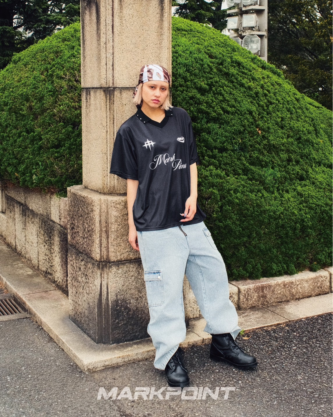 DENIM CARGO PANTS