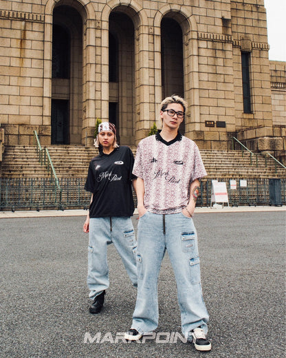 DENIM CARGO PANTS